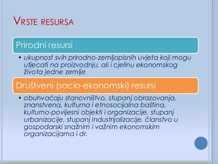 Vrste resursa