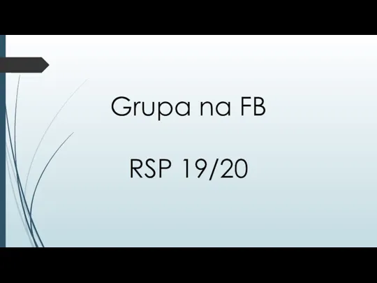 Grupa na FB RSP 19/20