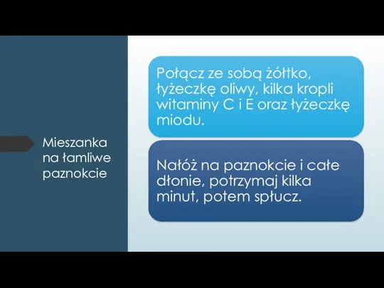 Mieszanka na łamliwe paznokcie