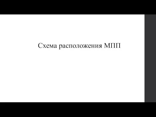 Схема расположения МПП