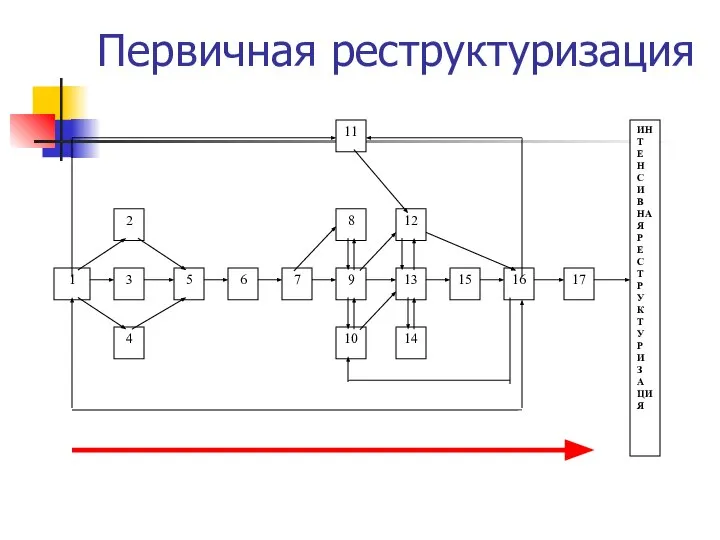 Первичная реструктуризация 1 3 5 6 7 9 13 15 16 17