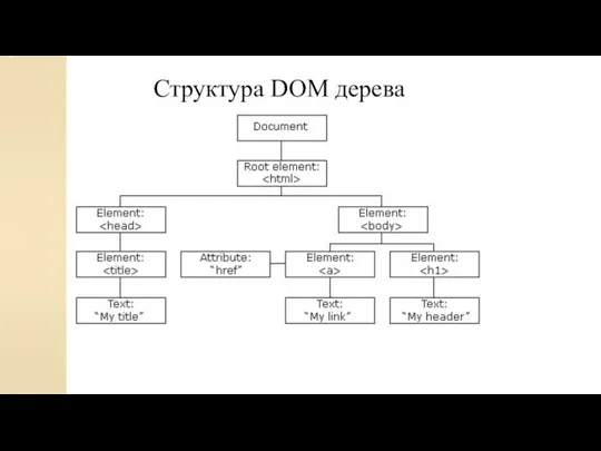 Структура DOM дерева