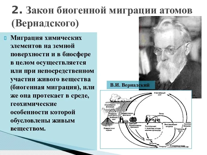 Миграция химических элементов на земной поверхности и в биосфере в целом осуществляется