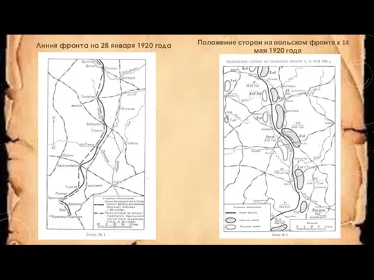 Положение сторон на польском фронте к 14 мая 1920 года Линия фронта