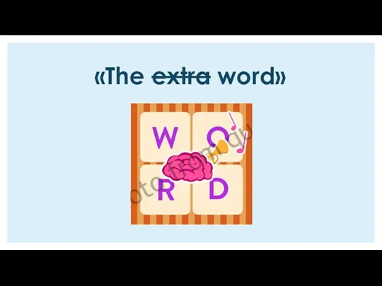 «The extra word»