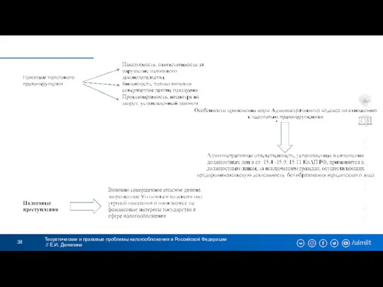 Теоретические и правовые проблемы налогообложения в Российской Федерации // Е.И. Данилина