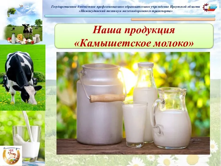 Наша продукция «Камышетское молоко»