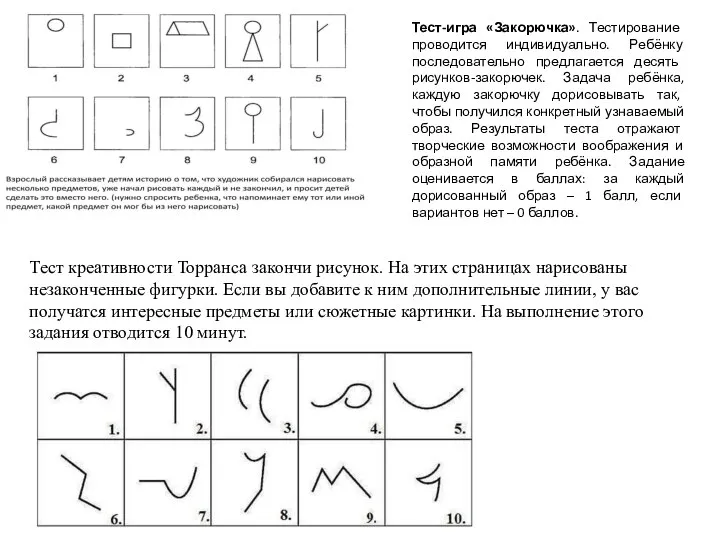 Тест креативности Торранса закончи рисунок. На этих страницах нарисованы незаконченные фигурки. Если