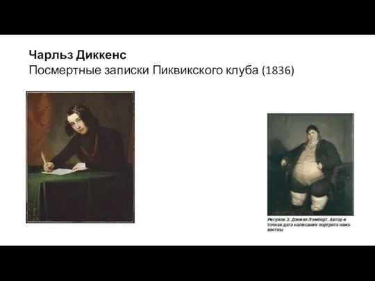 Чарльз Диккенс Посмертные записки Пиквикского клуба (1836)