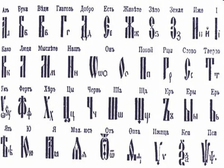 Возникновение русского алфавита