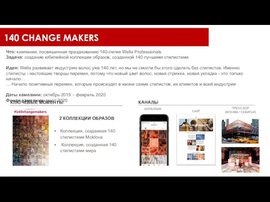 КАНАЛЫ INSTAGRAM ПРЕСС-ВОЛ (МОСКВА / СЕВИЛЬЯ) Что: кампания, посвященная празднованию 140-летия Wella
