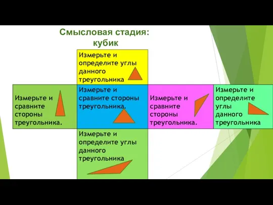 Смысловая стадия: кубик