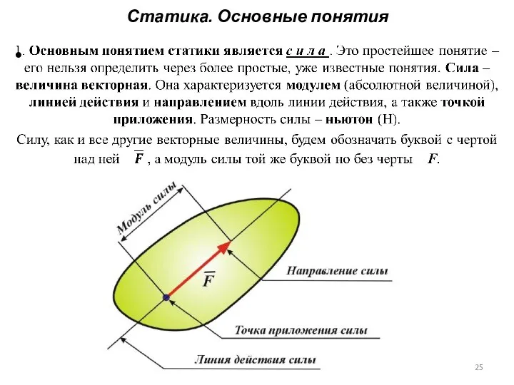 Статика. Основные понятия