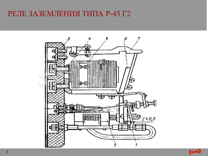 РЕЛЕ ЗАЗЕМЛЕНИЯ ТИПА Р-45 Г2