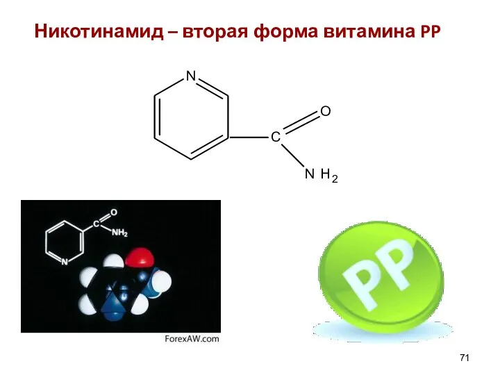 Никотинамид – вторая форма витамина PP