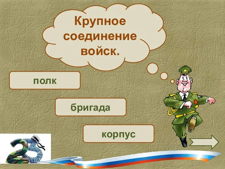 полк бригада корпус Крупное соединение войск.