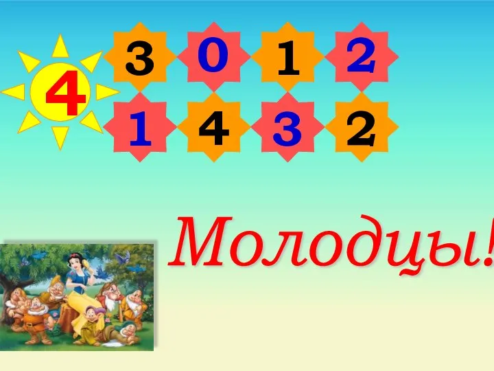 4 3 4 1 2 1 0 3 2 Молодцы!