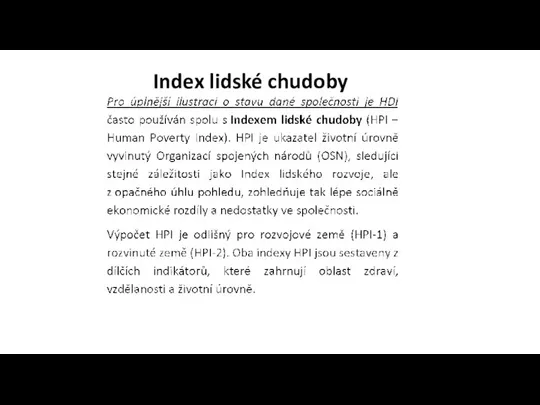 Index lidské chudoby