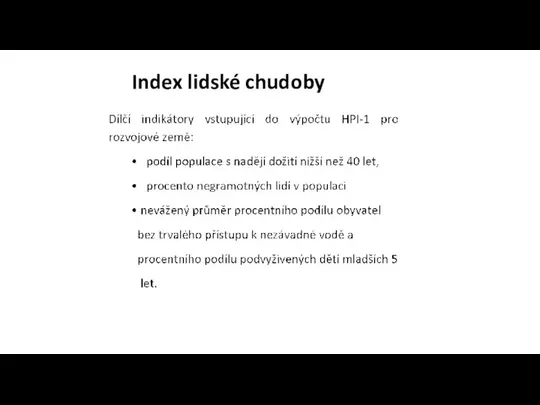 Index lidské chudoby