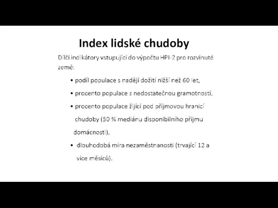 Index lidské chudoby