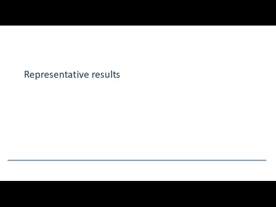 Representative results