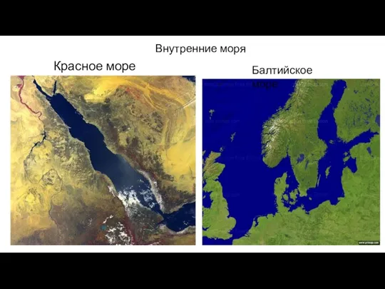 Красное море Балтийское море Внутренние моря