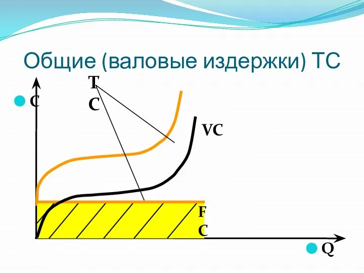 Общие (валовые издержки) ТС VC