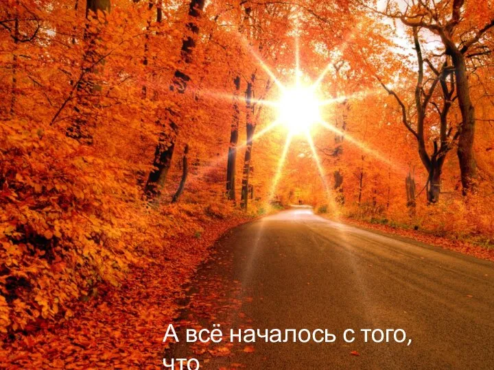 А всё началось с того, что