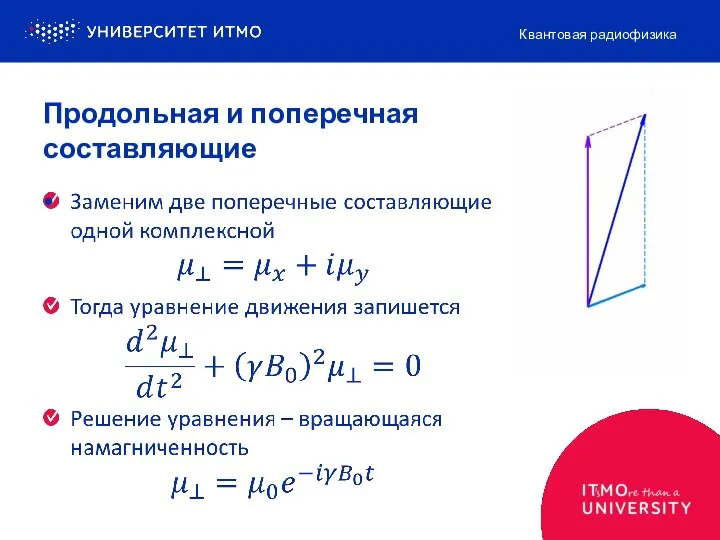 Продольная и поперечная составляющие Квантовая радиофизика