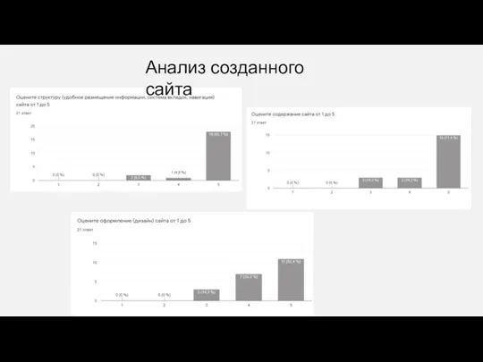 Анализ созданного сайта