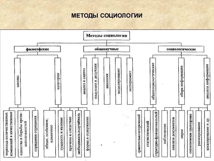 МЕТОДЫ СОЦИОЛОГИИ