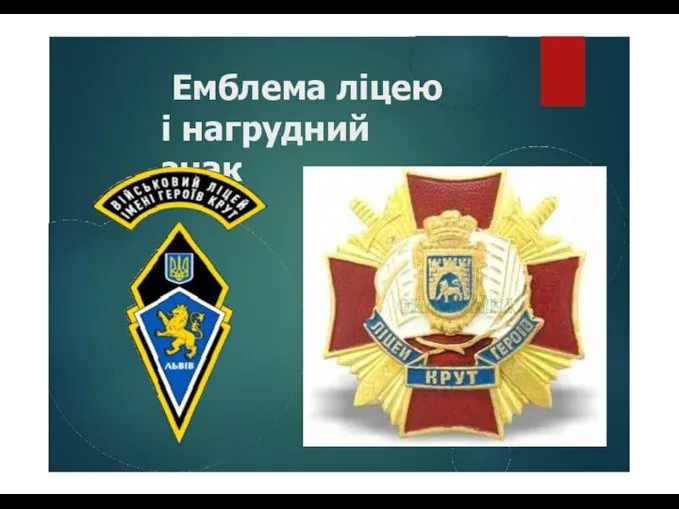 Емблема ліцею і нагрудний знак