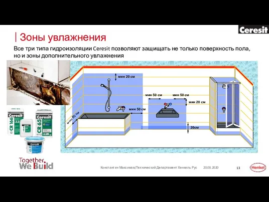 Константин Максимов/Технический Департамент Хенкель Рус Все три типа гидроизоляции Ceresit позволяют защищать