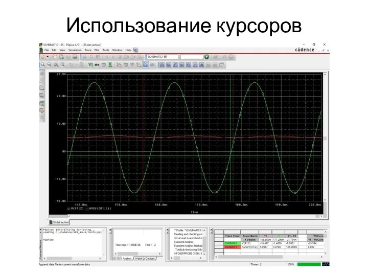 Использование курсоров