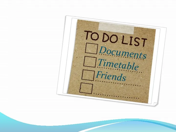 Documents Timetable Friends