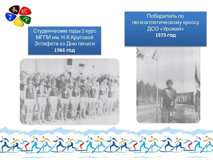 Победитель по легкоатлетическому кроссу ДСО «Урожай» 1973 год Студенческие годы 2 курс