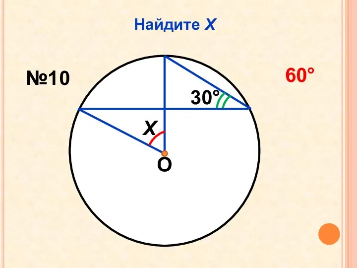 Найдите Х О Х 30° №10 60°