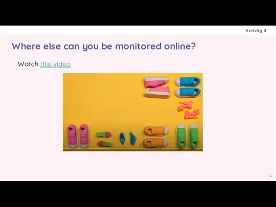 Where else can you be monitored online? Activity 4 Watch this video