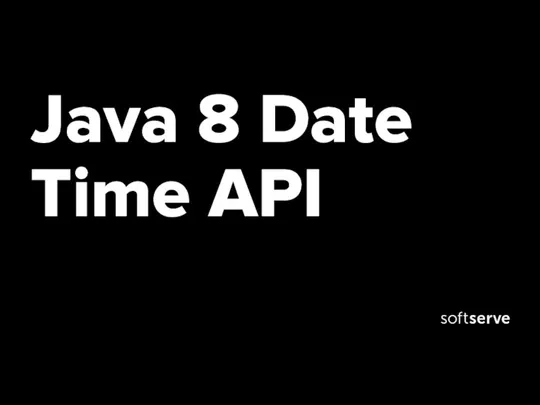 Java 8 Date Time API