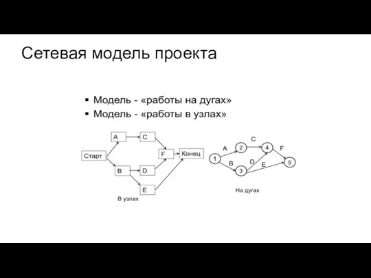 Сетевая модель проекта