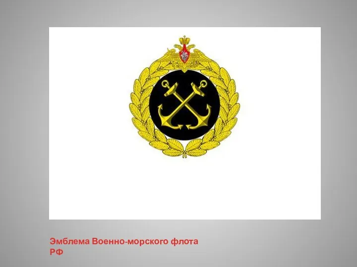 Эмблема Военно-морского флота РФ