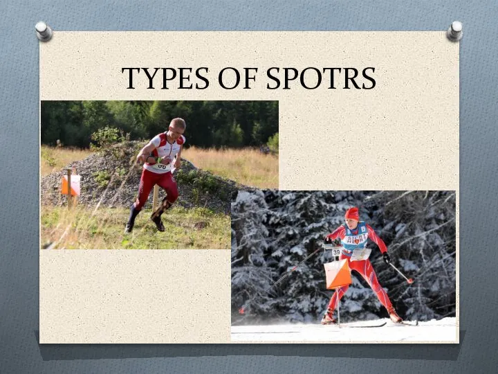 TYPES OF SPOTRS