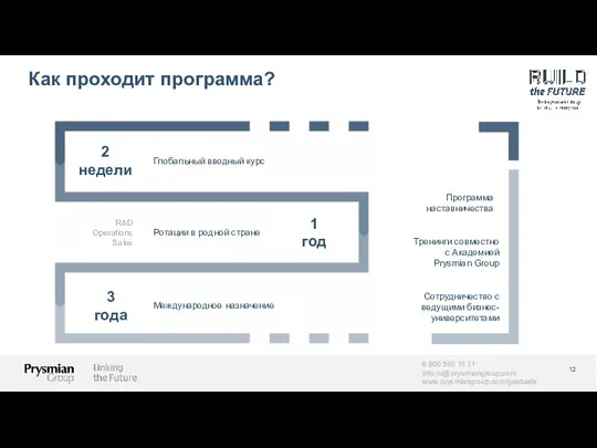 Как проходит программа? Программа наставничества Сотрудничество с ведущими бизнес-университетами Тренинги совместно с