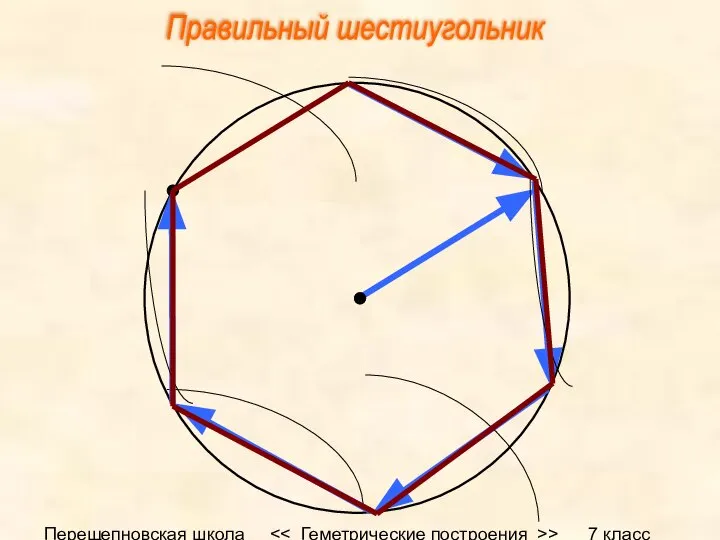 Перещепновская школа > 7 класс Правильный шестиугольник