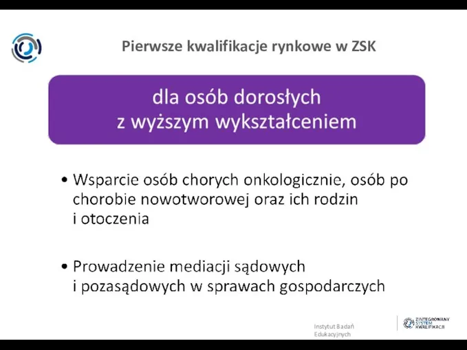 Pierwsze kwalifikacje rynkowe w ZSK