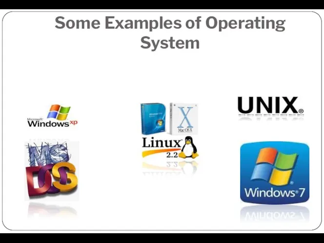 Some Examples of Operating System