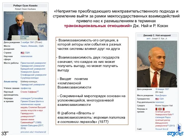 «Неприятие преобладающего межправительственного подхода и стремление выйти за рамки межгосударственных взаимодействий привело