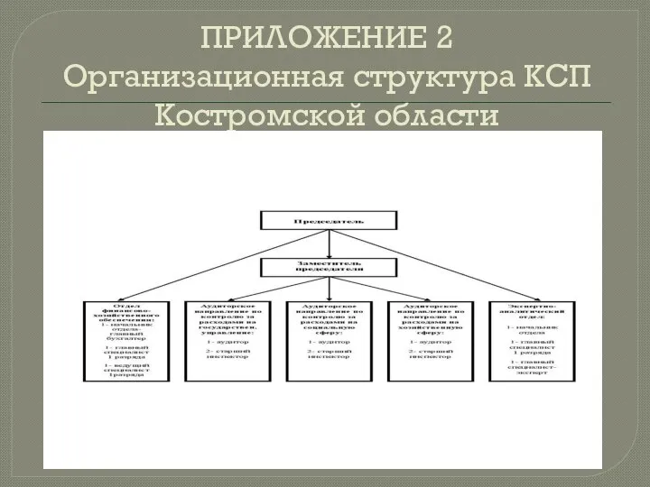 ПРИЛОЖЕНИЕ 2 Организационная структура КСП Костромской области