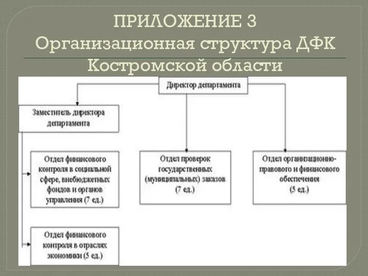 ПРИЛОЖЕНИЕ 3 Организационная структура ДФК Костромской области