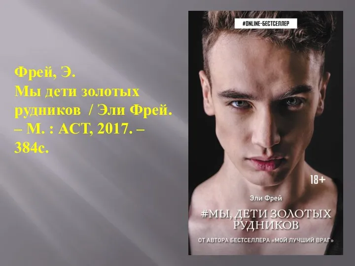 Фрей, Э. Мы дети золотых рудников / Эли Фрей. – М. : АСТ, 2017. – 384с.